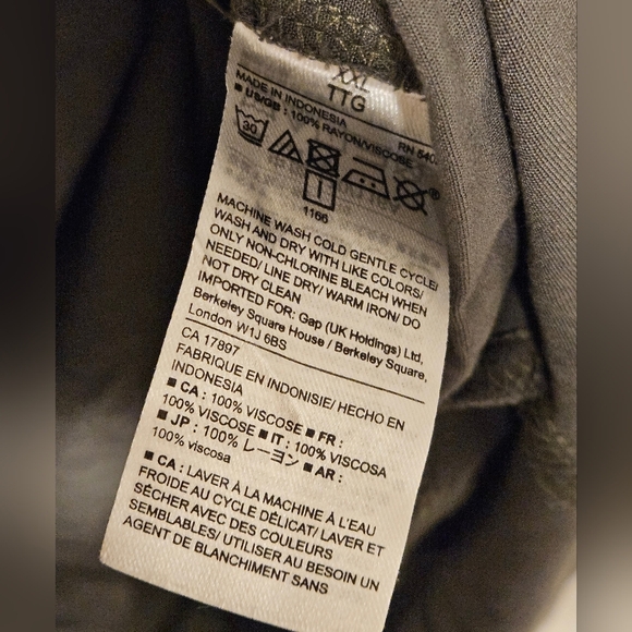 Gap Womens dress kaki green XXL adjustable waist short sleeve plus size NWT - Picture 3 of 4